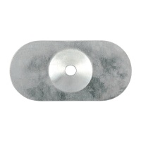 Metal Oval Stress Plate - Zinc 82 x 40mm - Pack 50